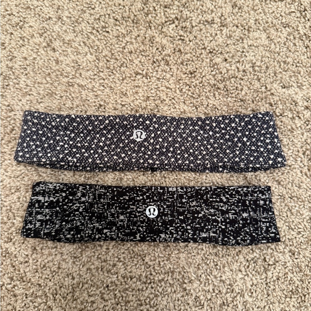 Lululemon Black and White Headbands
